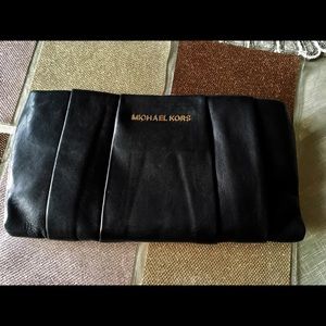 Beautiful MK black clutch